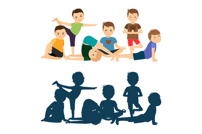 Boys yoga training