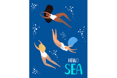 Hello sea poster