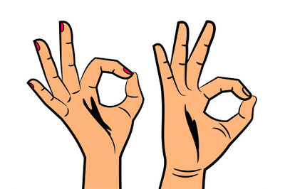 Hands showing OK sign