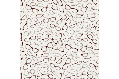 Eye glasses seamless pattern