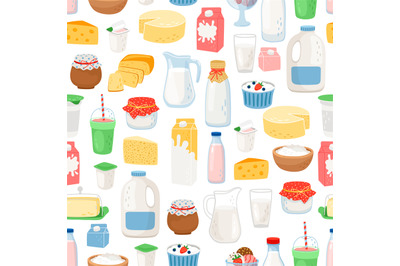 Milk and diary products pattern