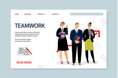 Teamwork landing page