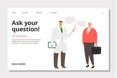 Doctor consultation banner