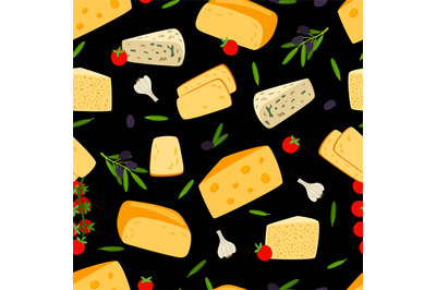 Cheese seamless pattern