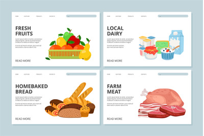 Farm market landing page