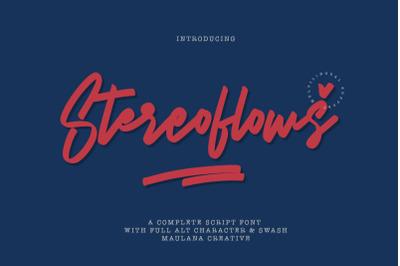 Stereoflows Font