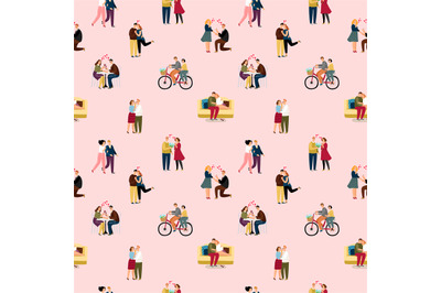 Love couples people pattern