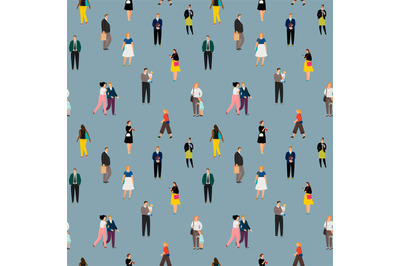 Crowd of people vector