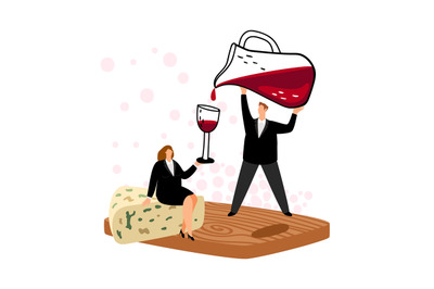 Woman and wine tasting concept