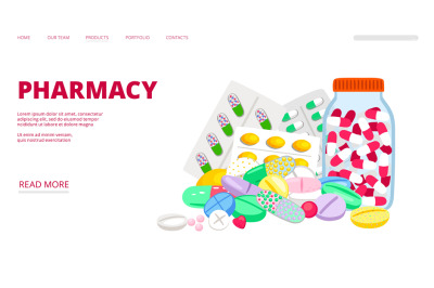 Pharmacy landing page