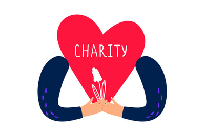 Charity and donation concept