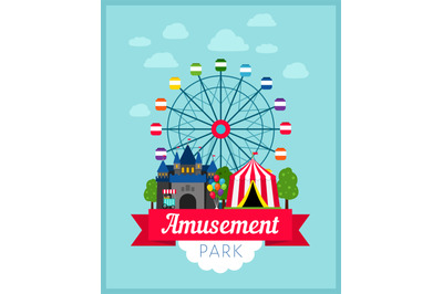 Amusement park poster