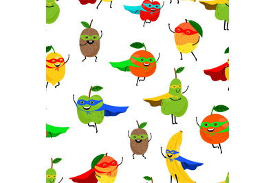 Super fruits seamless pattern