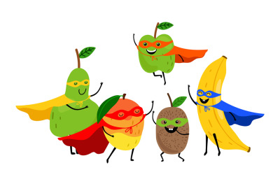 Superhero fruits team