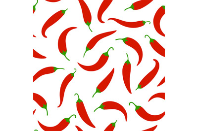 Chilli peppers seamless pattern