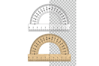 Protractor ruler set