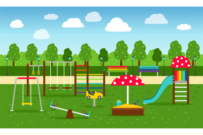 Park playground background