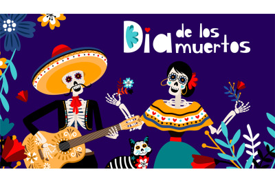 Day of the dead festival background