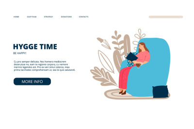 Hygge landing page