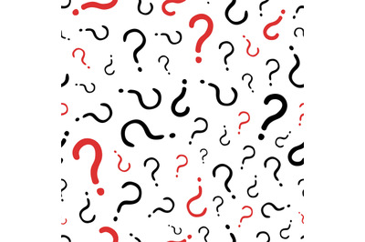 Question marks seamless pattern