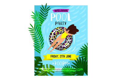 Pool party poster