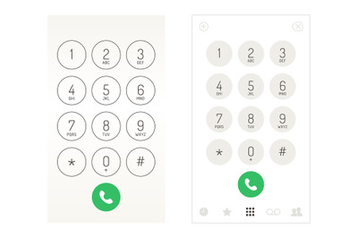 Smartphone dial keypad