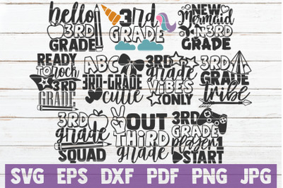 Third Grade SVG Bundle | SVG Cut Files