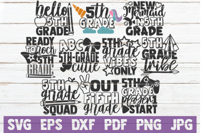 Fifth Grade SVG Bundle | SVG Cut Files