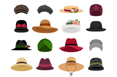 Female hats and caps