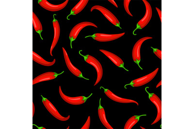 Red chilli peppers pattern