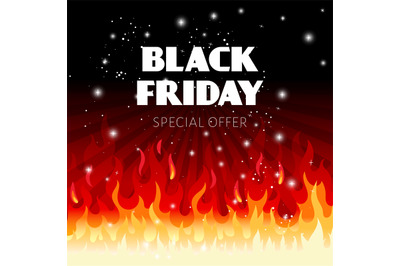 Black friday fire sale background