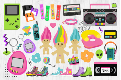 90s Clipart, Nineties, Retro, VHS, PNG