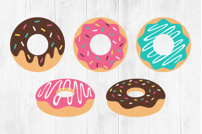 Donut Clipart, Donuts, Sprinkles, Food, SVG, PNG