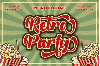 Retro Party - Display Retro Font