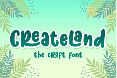 Createland - Craft Font