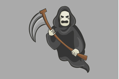 Halloween with Evil Grim Reaper