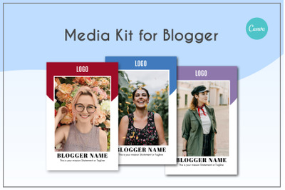 Glow Blogging Canva Media Kit