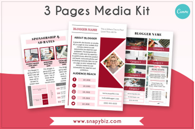 Red Glow Media Kit Template