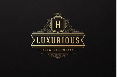 Luxury Ornament Logo Template Design