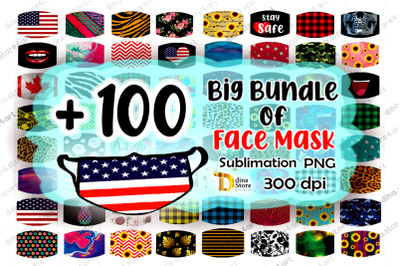 Sublimation Face mask Big Bundle designs