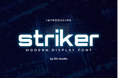 Striker-Modern Display Font