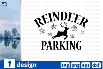 Reindeer Parking, Christmas Quote