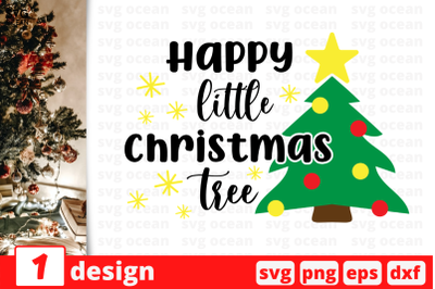 Happy little Christmas tree&2C; Christmas Quote