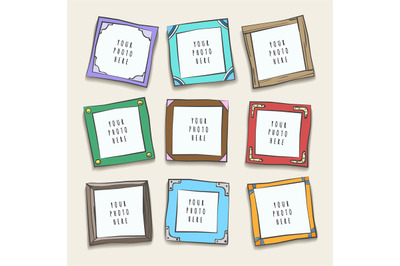 Wall collage picture frames