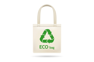 Realistic shopping ecobag