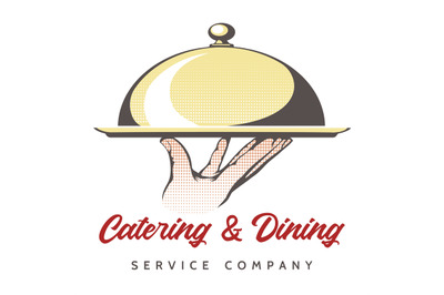 Catering retro emblem