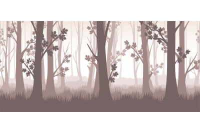 Forest twilight illustration