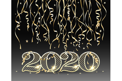 New year 2020 card