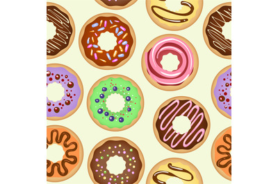 Donuts seamless pattern