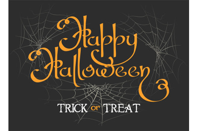 Happy halloween lettering